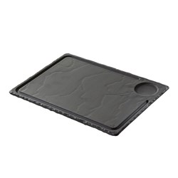 Basalt Steak Plate Black 330x240mm