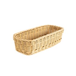 Woven Cutlery Holder Basket Rectangle 280x110x70mm