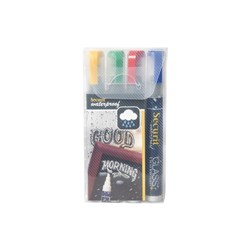 Waterproof Liquid Chalk Marker Set Multicolour Medium Nib 2-6mm