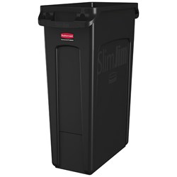 Slim Jim Bin 60L Vented Black 559x279x635mm 