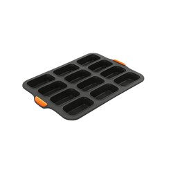 Loaf Pan Mini Silicone 12 Cup 355X245mm Grey (6)