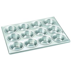 Muffin Tray Aluminium 12 Cup 355x270mm