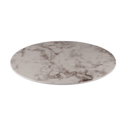 Ryner Melamine White Marble Round Platter 330mm  