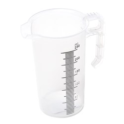 Measuring Jug 250Ml Blk Scale Food Grade P/Prop (20)