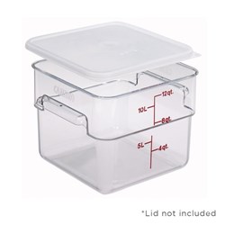 Food Storage Sq Pcarb 11.4Lt Clear 256X310x210mm (6)