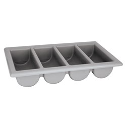 Plastic Cutlery Box Grey 