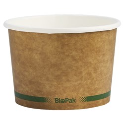 Biobowl Paper Bowl Kraft Brown 473ml 