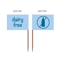 Dairy Free Flag Food Marker