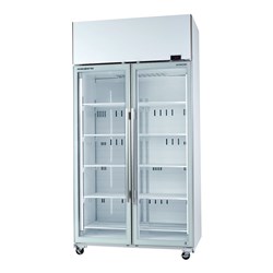 Fridge U/R 2Dr Glass 980Lt Tme1000n-A Wht 1130X745x2200mm