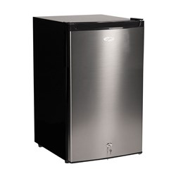 Mini Bar Fridge Freezer Stainless Steel 125l