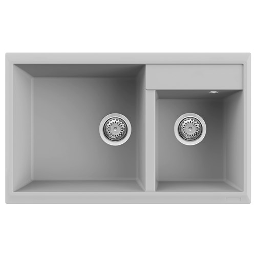 Elleci Florence Alu Granite | Topmount Double Bowl 