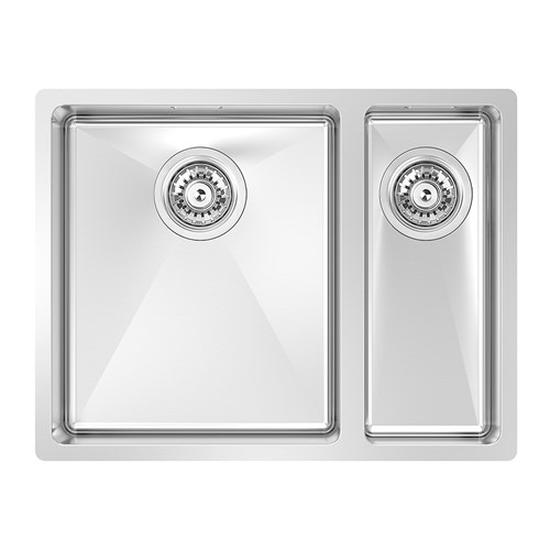 BDM Double Bowl Left Sink 340x160mm 14-BDM570L