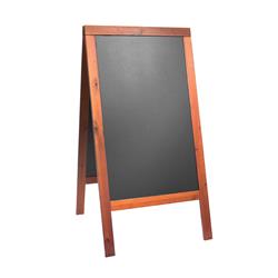 Wooden Sandwich Chalkboard A Frame Mahoganny 700x1250mm 