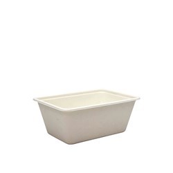 Sugarcane Takeaway Container White 1000ml