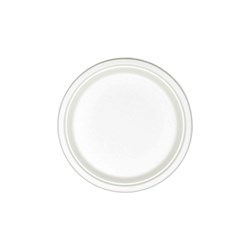 Sugarcane Round Plate White 260mm