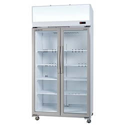 Skope 2 Glass Door Fridge White 980L TCE1000