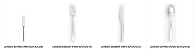 Reward Hospitality | London Cutlery range