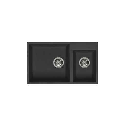 Elleci Quadra Black Granite | Undermount